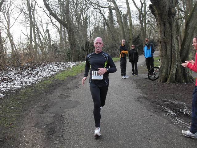 Vlak voor de finish